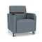 Lesro Siena Lounge Reception Guest Chair W/ Swivel Tablet, 27 in W 29.5 in L 32.5 in H SN1101 - alternate 1